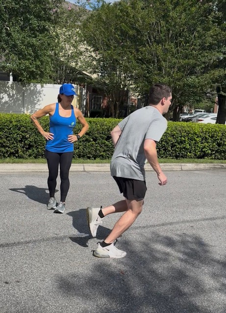 image shows running coaching