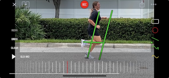 Image showing digital runnign gate analysis
